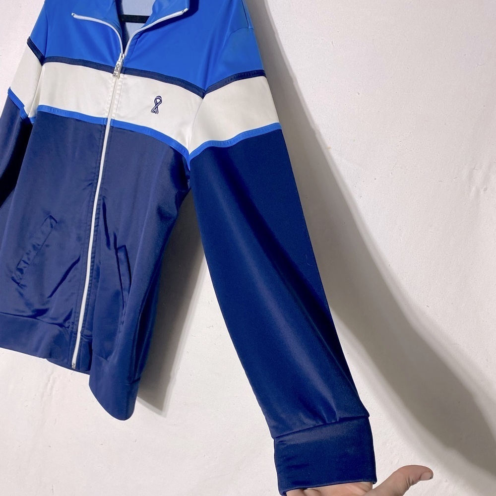 Vintage Free Dress 70s Blue White Track Suit S Dadcore Grandpacore Activewear - Picture 13 of 13